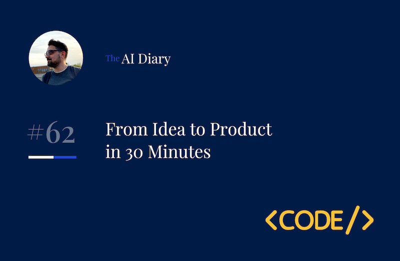 The AI Diary: Create Software Without Writing Code